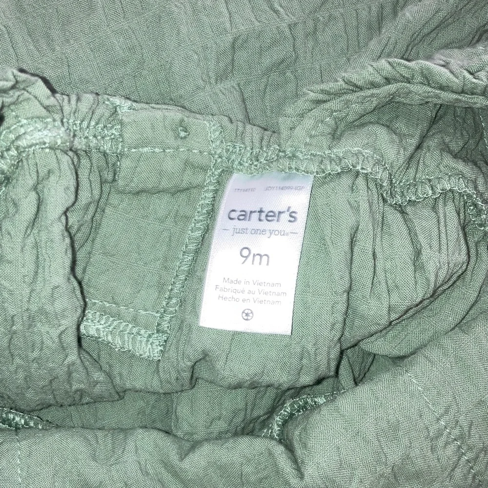 #56. 🆕 NWOT - Carter’s Just One You - Green Ruffled Baby Dress